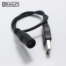1 шт. 5,5*2,1 мм гнездо для USB 2,0 штекер с кабелем 30 см DC мощность 5,5x2,1 мм разъем для зарядки 2024 - купить недорого