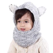 Connectyle Baby Boys Girls Kids Warm Winter Hats Cute Thick Sherpa Lined  Windproof Earflap Hood Hat Scarves with Ears 2024 - buy cheap