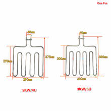 Aquecedor de ar elétrico, 2kw, 4u, 3kw, 5u, sauna, aquecimento, tubo quente, 304, aço inoxidável, tubular, 220v/380v 2024 - compre barato