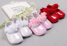 baby girls shoes newborn white pink red floral infant shoes prewalkers little girls crib shoes christenning wedding mary jane SQ 2024 - buy cheap