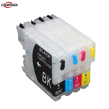 CISSPLAZA LC39 5sets Refillable ink Cartridges compatible for Brother LC60 LC975 LC985  compatible for DCP-J125/J315W/J515W 2024 - buy cheap