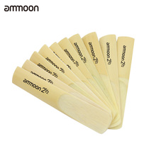 Ammoon-Juego de lengüetas de bambú para saxofón Alto Eb, piezas y accesorios de instrumentos de viento de madera, 10 Uds., 2,5 2-1/2 2024 - compra barato