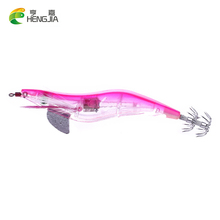 HENGJIA 1pc Squid Jigs Shrimp Isca Artificial Wooden Wobbler Fishing Lures Carp Fishing Pesca Bass Bait 2024 - buy cheap