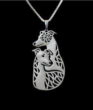 Newest fashion Handmade Whippet couple Pendant  women chain choker necklace Dog charm Jewelry Pet Lovers Gift 2024 - buy cheap