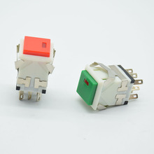 Square Cap 2NO 2NC 8pins Momentary/reset Push button Switch With lamp AC 3A/250V 6A/125V 2024 - buy cheap