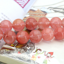 Hot sale round 14mm Pink watermelon tourmaline 15" loose beads DIY women jewelry making  wholesale and retail 2024 - buy cheap