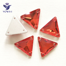 YANRUO-piedras triangulares de Jacinto de todos los tamaños, piedras de Strass, Parte posterior plana, coser en sueltos para joyería artesanal, 3270 2024 - compra barato