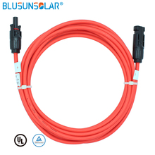 2 unids/lote de extensión de Cable Solar Kit de 3 metros (10 pies) con conectores 4mm2 Cable de Panel Solar LJ0164 2024 - compra barato