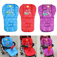 Silla de paseo de algodón con jirafa para niños, cojín grueso para asiento de coche, alta, color morado, rojo y azul 2024 - compra barato