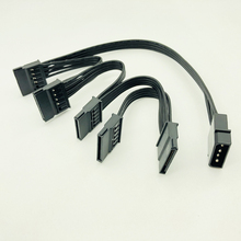 BTBcoin Molex 4pin IDE от 1 до 5 SATA 15Pin блок питания сплиттер кабель Шнур для DIY PC Sever 4-контактный до 15-контактный мощность 60 см 2024 - купить недорого