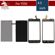 High Quality 4.5'' For Huawei Ascend Y550 Lcd Display With Touch Screen Digitizer Sensor Outer Glass Lens Panel + Tracking Code 2024 - buy cheap
