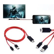 MHL Micro USB HDMI AV TV Adapter Cable For Samsung Galaxy Tab S 10" SM-T800 , SM-T805 (MHL-11P-2M-005) 2024 - купить недорого