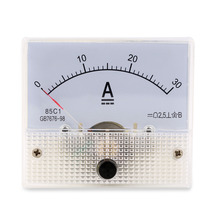 Hot Search DC 30A Analog Ammeter Panel AMP Current Meter 0-30A DC Doesn't Need Shunt New 2024 - buy cheap