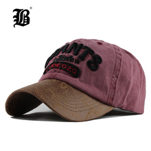 [FLB] Letter Men's Baseball Cap Gorras Hats For Men Women Casual Cotton leather Snapback Hat Dad Cap Adjustable Wholesale F142 2024 - buy cheap