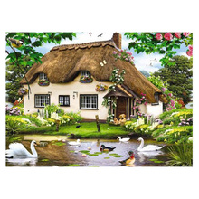 5D Diamond Painting Full Display "Pond" Diamond Embroidery Full Square Cross Stitch Rhinestones Decor Home Gift 2024 - buy cheap