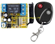 Transmissor do sistema de interruptor com controle remoto, 1ch, sem fio, transmissor com receptor de dois botões, para eletrodomésticos, porta de garagem