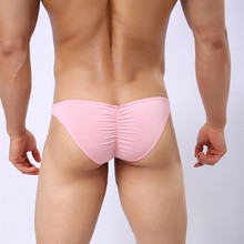 Men's Underwear Fashion Male Sexy Wrinkled Hips Briefs Tighten U Pouch Underwear for men Ropa Interior Hombre Panties GM301 2024 - buy cheap