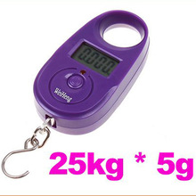 Kitchen Scale 25kg*5g 25kgx5g 25kg-5g Mini Digital Hanging Luggage Fishing Weighing Scale Ultra-compact design and light weight 2024 - buy cheap
