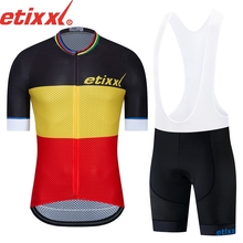 Conjunto equipe de ciclismo etixxl 2021, roupas de ciclismo aero bike verão conjunto de maiô conjunto de ciclismo 2024 - compre barato
