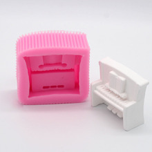 Molde de silicona de Piano 3D para decoración de tartas, molde para fundir azúcar, glaseado de Chocolate, para repostería 2024 - compra barato