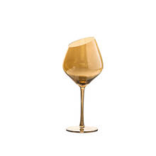 Креативные Хрустальные стеклянные бокалы для шампанского, гальванические, янтарные, дымчатые, серые, винные, бытовые, свадебные бокалы для вина 2024 - купить недорого
