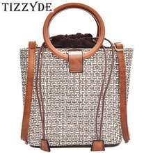 Summer Women's Straw Handbag 2019 New Simple Retro Ring Straw Rattan Handbag Shoulder Slung Holiday Holiday Beach Bag DG435 2024 - buy cheap