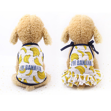 New fashion Pet dog dress spring and summer clothing puppy dog cat T-shirt Chihuahua Teddy vest swimsuit sportswear XS-XXL 2024 - buy cheap