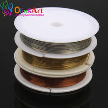 OlingArt 0.3MM 3roll/lot Silver Golden Copper plated Beading wire Accessories DIY Bracelet choker necklace Jewelry making 2019 2024 - buy cheap