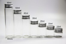 20pcs 10ml 15ml 20ml 25ml 30ml 40ml 50ml 60ml Clear Food Perfume Bottles Glass Vial Container Jars Screw Cap For Wedding Decor 2024 - buy cheap