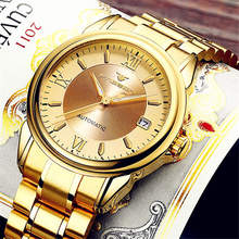 FNGEEN Watch Mechanical Automatic Watches Gold Stainless Steel Men Wristwatch Transparent Skeleton Dial Mens Clock Brand Luxury 2024 - buy cheap