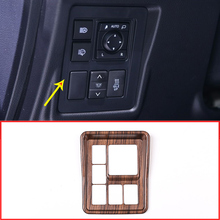Moldura de ajuste de espejo retrovisor lateral de ABS de madera de pino, cubierta de marco para Toyota Land Cruiser Prado FJ150 150 2010-2017, accesorios para coche 2024 - compra barato
