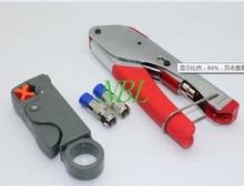 High Quality!!! Coaxial Cable Wire Stripper RG6/RG59 Compression F Connector Tool Crimping Pliers Wire Stripping Pliers Kit 2024 - buy cheap