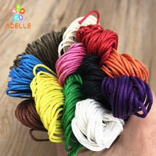 Colored 1mm Waxed Hemp yarn rope 260m photo wall hang tag string zakka rope DIY accessory necklace free shipping 2 rolls 2024 - buy cheap