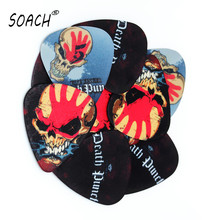 SOACH 50pcs Newest band Guitar Picks Thickness 0.46mm guitar paddle Guitar Accessories ukulele bass Musical Instruments 2024 - buy cheap
