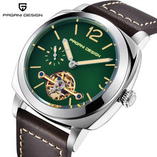 Top luxury brand PAGANI DESIGN Men Automatic Mechanical Watch Leather Waterproof Business Mechanical Watch Tourbillon Men Clock 2024 - buy cheap
