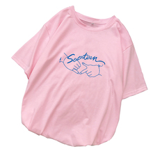 Футболки Kpop, повседневная Корейская футболка Seventeen, женская уличная свободная футболка с коротким рукавом в стиле Харадзюку, женская футболка Tumblr Camiseta Mujer 2024 - купить недорого