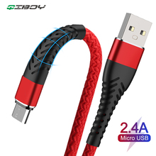 Cable Micro USB trenzado de nailon, Cargador USB de sincronización de datos para Samsung, Huawei, Xiaomi, tipo C, Cable de carga rápida para teléfono Android 2024 - compra barato