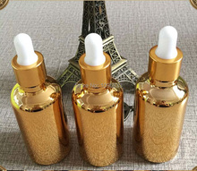 15PCS Essential Oil Bottle Vial Cosmetic Serum Lotion Packaging Bottles with Pipette Gold Glass Dropper Bottle 50ML 100ML 2024 - buy cheap