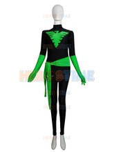X-Men Phoenix Costume Black & Green Spandex Superhero Costume full body zentai suit no hood free shipping 2024 - buy cheap