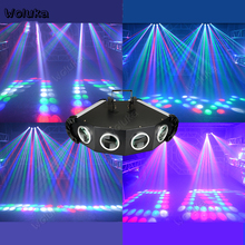 4-Eyed Sector Stage Lighting Show Rotating Colorful Lights KTV Flash Bar Disco Night Club Laser Light Beam Equipment CD50 W01 2024 - buy cheap