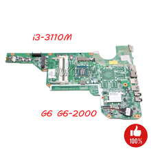 NOKOTION-placa base para ordenador portátil, para HP Pavilion G6, G6-2000, 710873-501, 710873-001, DDR3, DAR33HMB6A0, i3-3110M, funciona completamente 2024 - compra barato