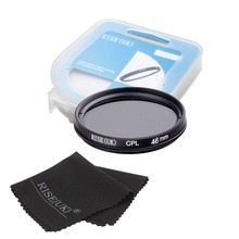 46mm Circular Polarizing CPL Filter+ case +cloth  for Canon 1000D 650D 600D 550D 500D Rebel T4i T3i T3 T2i 18-55mm Lens 2024 - buy cheap