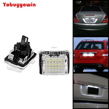 2 uds 18-SMD LED LIBRE DE ERRORES + Kit de lámpara de matrícula CAN-bus integrada para mercedes-benz W204 S204 W212 S212 C207 C216 W221 2024 - compra barato