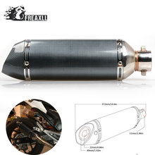 Tubo de escape universal para motocicleta, 36-51mm, modificação de escapamento de moto, kawasaki z 650, ninja 636 2024 - compre barato