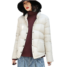 Fashion Stand Collar Women Down Jacket Ultra Light Short White Duck Down Coats Outwears Spring Female Casual Down Jacket YP2068 2024 - buy cheap