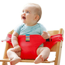 Портативный детский обеденный стул, детские высокие стулья, ремни безопасности, ремень безопасности, складной ремень для кормления, портативный ремень для детской столовой G0320 2024 - купить недорого