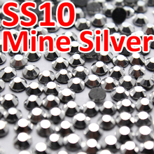 SS10 2.7-2.8mm,1440pcs/Bag Silver Hematite DMC HotFix FlatBack Rhinestone,DIY Hot Fix iron-on transfer garment crystal stone 2024 - buy cheap