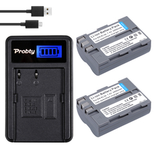 PROBTY-Batería de cámara AKKU EN-EL3e EN EL3e ENEL3e, 2400mAh, Cargador USB con LCD para Nikon D30 D50 D70 D90 D70S, 2 uds. 2024 - compra barato