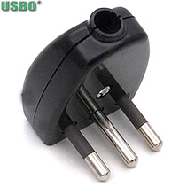 Elbow 90 Black 10A 250V 3P Wired Assembly EU Connector Chile Uruguay Italian Power Adaptor Detachable Online Cable Plug 2024 - buy cheap