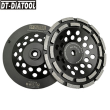 DT-DIATOOL 2pieces Dia 180mm/7" Premium Diamond Double Row Cup Grinding Wheel for Concrete Hard Stone Granite M14 thread 2024 - buy cheap